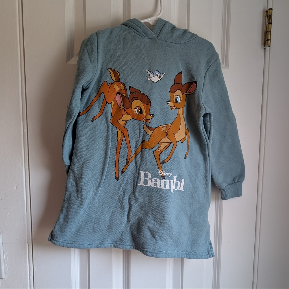 H&M Disney Bambi Girls Sweater Dress Size 5T / 6